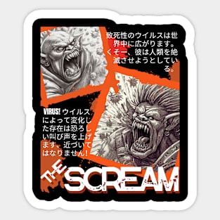 The Scream!, virus! Sticker